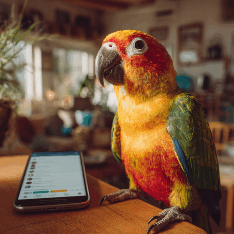 Když papoušek miluje Siri